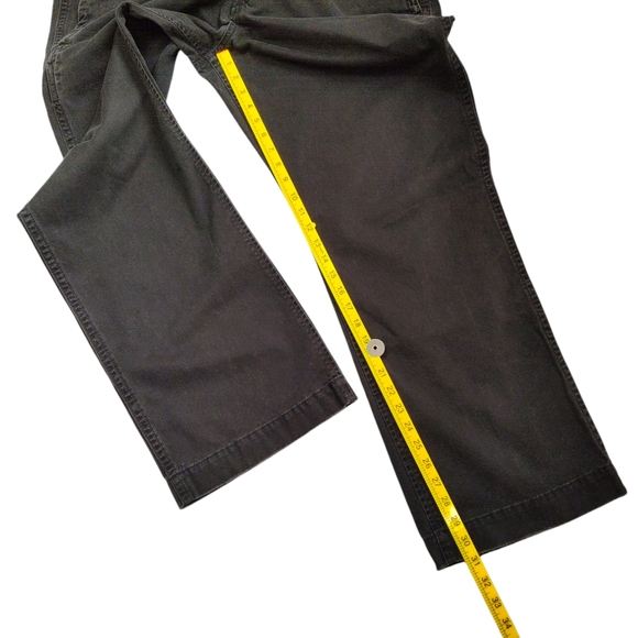 American Eagle Mens Size 42 Straight Leg Chino Khaki Work Pants Brown Distressed - Picture 8 of 10